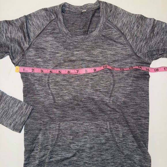 Lululemon Swiftly Tech Long Sleeve Crew Sz 6 Heathered Grey Orig $78 - Picture 9 of 10